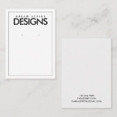 Minimale Kaart voor oorscherm Visitekaartje