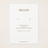 Minimale Kaart voor pasteiteljuwelen (Achterkant)