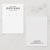 Minimale Kaart voor rendementseinen Visitekaartje (Voorkant / Achterkant)