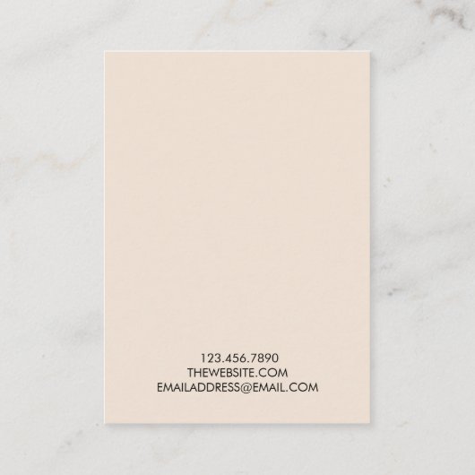 Minimale Kaart voor rendieverwant beeldscherm Visitekaartje (Achterkant)