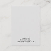 Minimale Kaart voor rendieverwant beeldscherm Visitekaartje (Achterkant)