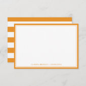 Minimale kaart voor wortelplatte briefkaart (Voorkant / Achterkant)