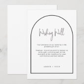 Minimale Kaart voor zwart-witlaarzen Notitiekaartje (Voorkant / Achterkant)