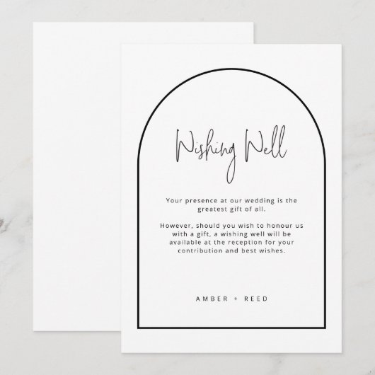 Minimale Kaart voor zwart-witlaarzen Notitiekaartje (Voorkant / Achterkant)