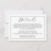 Minimale Kaart voor zwart-witscriptbehuizingen (Voorkant)