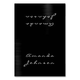 Minimale Kaart voor zwarte metaal persoonlijke naa