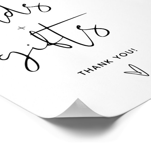 Minimale Kaarten en cadeauborden Poster (Hoek)