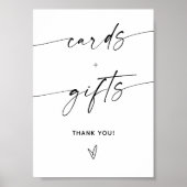 Minimale Kaarten en cadeauborden Poster (Voorkant)