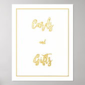 Minimale Kaarten en cadeautjes op wit Folie Afdrukken (Voorkant)