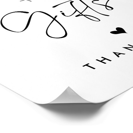 Minimale Kaarten en weddenschappen met cadeaus Poster (Hoek)