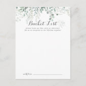 Minimale Kaarten van de Eucalyptus Wedding Bucket  (Voorkant)