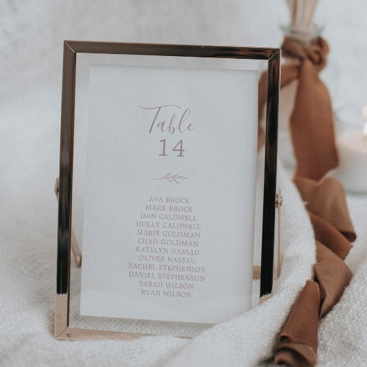 Minimale Kaarten van de lederroze tabel met het aa