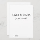 Minimale Kaarten voor advies bij pensionering (Voorkant / Achterkant)