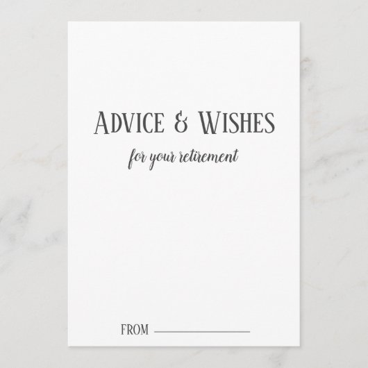 Minimale Kaarten voor advies bij pensionering (Voorkant)