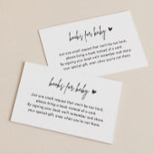 Minimale Kaarten voor Baby shower Boek aanvragen i