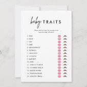 Minimale Kaarten voor Baby van Baby showers (Voorkant)