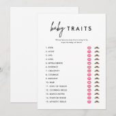 Minimale Kaarten voor Baby van Baby showers (Voorkant / Achterkant)