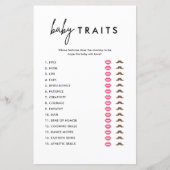 Minimale Kaarten voor Baby van Baby showers (Voorkant)