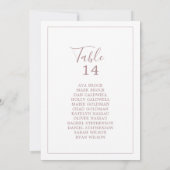 Minimale Kaarten voor de Roos Gold Table Number (a (Achterkant)