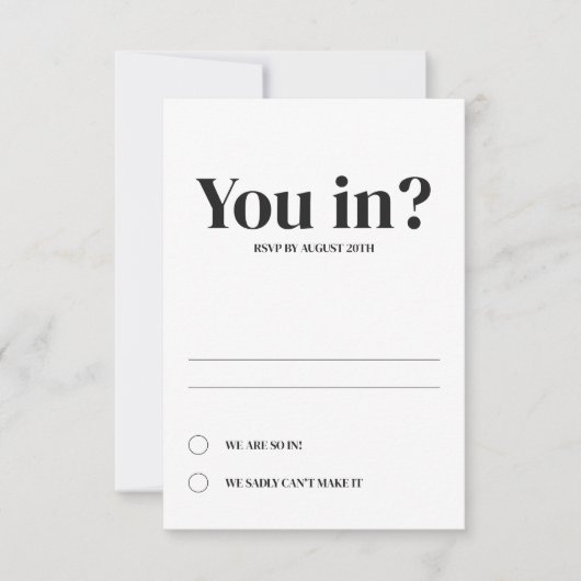 Minimale kaarten voor ovaal huwelijk (Voorkant)