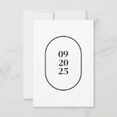 Minimale kaarten voor ovaal huwelijk (Achterkant)