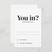 Minimale kaarten voor ovaal huwelijk (Voorkant / Achterkant)