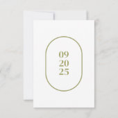 Minimale kaarten voor ovaal huwelijk (Achterkant)