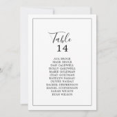 Minimale Kaarten voor tabelnummerbalies (Voorkant)