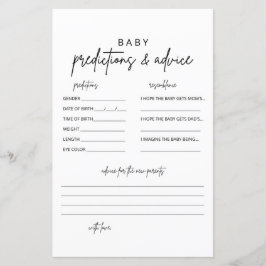 Minimale Kaarten voor voorspelling en advies van B