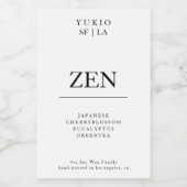 Minimale kaartenlabel Sterke Simple Soy Wax Gift Voedselcontainer Etiket (Enkel label)