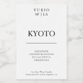 Minimale kaartenlabel Sterke Simple Soy Wax Gift Voedselcontainer Etiket (Enkel label)