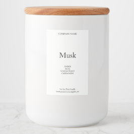Minimale kaartenlabel Sterke Simple Soy Wax Gift Voedselcontainer Etiket