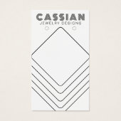 Minimale kabelgoot voor juwelen visitekaartje (Voorkant)