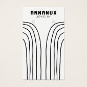 Minimale kabelgoot voor juwelen visitekaartje (Voorkant)