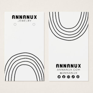 Minimale kabelgoot voor juwelen visitekaartje