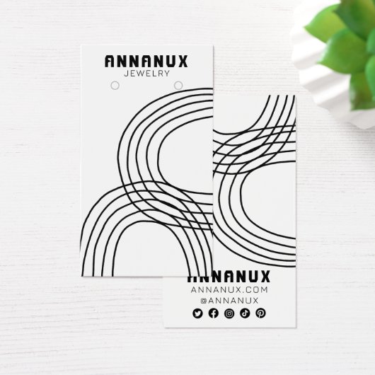 Minimale kabelgoot voor juwelen visitekaartje (Bureau)