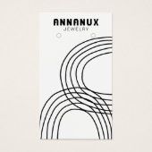 Minimale kabelgoot voor juwelen visitekaartje (Voorkant)