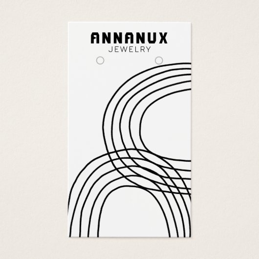 Minimale kabelgoot voor juwelen visitekaartje (Voorkant)