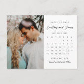 Minimale kalenderfoto sparen de Uitnodiging van de (Voorkant)