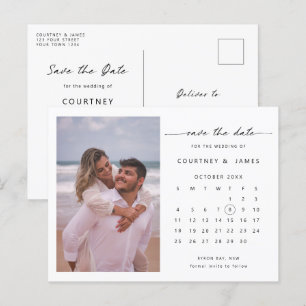 Minimale kalenderfoto sparen de Uitnodiging van de