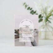 Minimale kalenderfoto sparen de Uitnodiging van de (Staand voorkant)