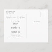 Minimale kalenderfoto sparen de Uitnodiging van de (Achterkant)