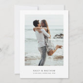 Minimale kalenderfoto sparen de Uitnodiging van de (Achterkant)