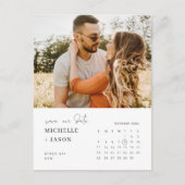 Minimale kalenderfoto sparen de Uitnodiging van de (Voorkant)