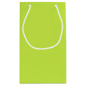 Minimale kalkgroene vaste vlakte klein cadeauzakje (Achterkant)