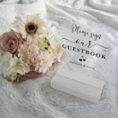 Minimale kalligrafie Aangepaste bruiloft Gastenboe Acryl Bord