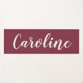 Minimale kalligrafie Aangepaste naam Yogamat (Voorkant (horizontaal))