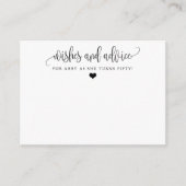 Minimale kalligrafie bij elke gelegenheid advieskaart (Voorkant)