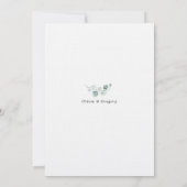 Minimale kalligrafie Eenvoudige huwelijksuitnodigi Kaart (Achterkant)