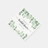 Minimale kalligrafie Eucalyptus Vrijgezellenfeest Servet (Hoek)